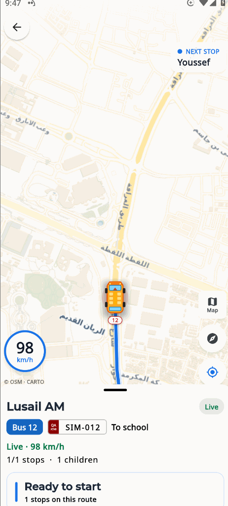 DeGhost Edu live school bus tracking